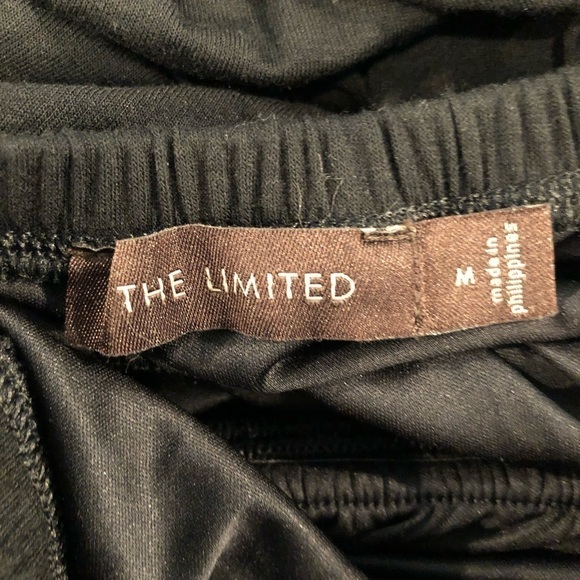 The limited size medium black halter dress elastic waistband and at the top - Picture 3 of 12